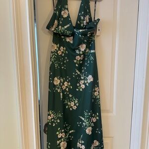 Birdy Grey Small Monique Dress
Matte Satin Emerald Garden Party